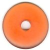 1 56x7mm Matte Orange Red Resin Donut 